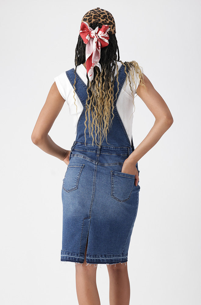 AMARI DUNGAREE DRESS