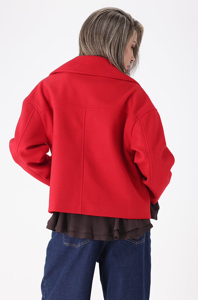 RIO SHORT MELTON TRENCH COAT
