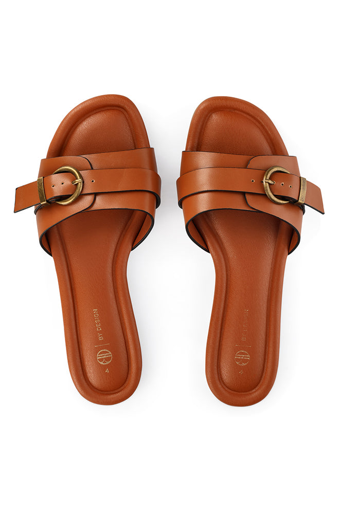 Esme gold buckled trim sandal