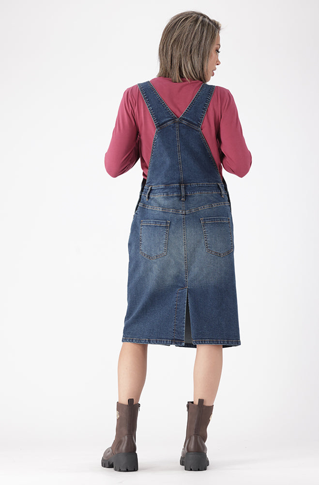 AMARI DUNGAREE DRESS