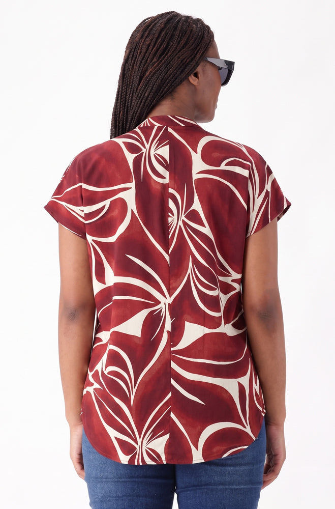 ADINA PRINTED PORTOFINO TOP