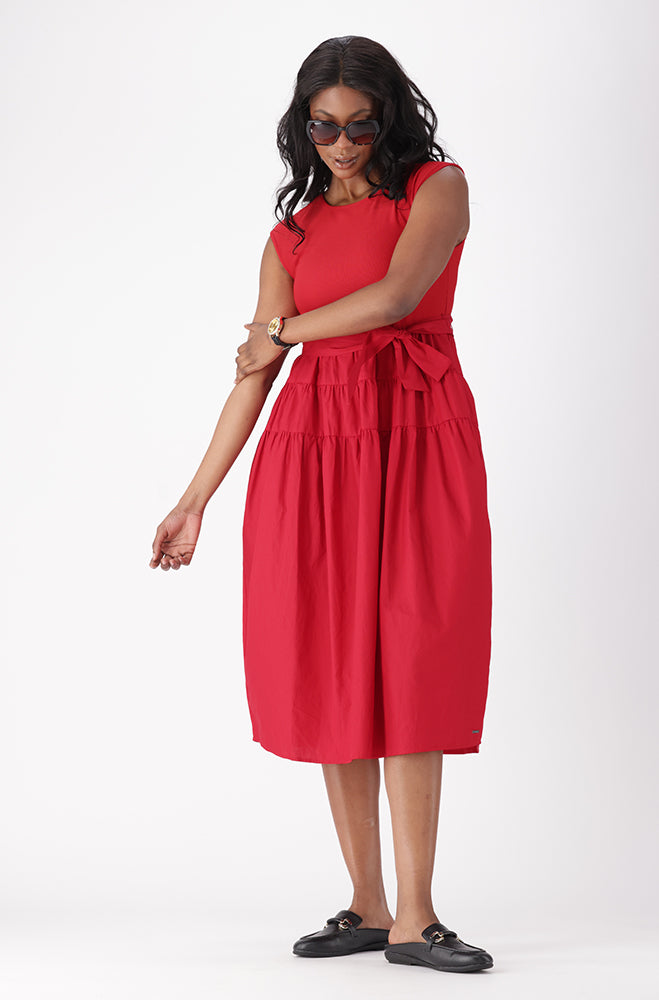 ARRIS COMBO BELTED DRESS