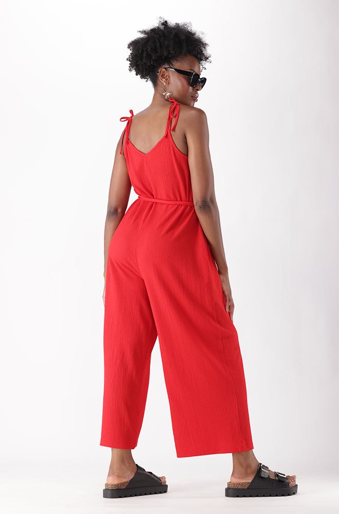 BIJOU TEXTURED KNIT JUMPSUIT