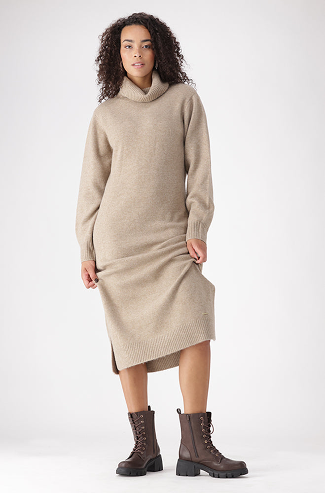 CELESTE CHUNKY KNITWEAR DRESS