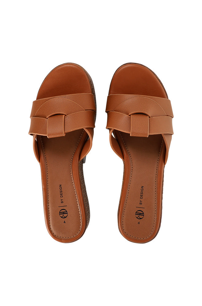 Moira Cross over vamp platform wedge sandal