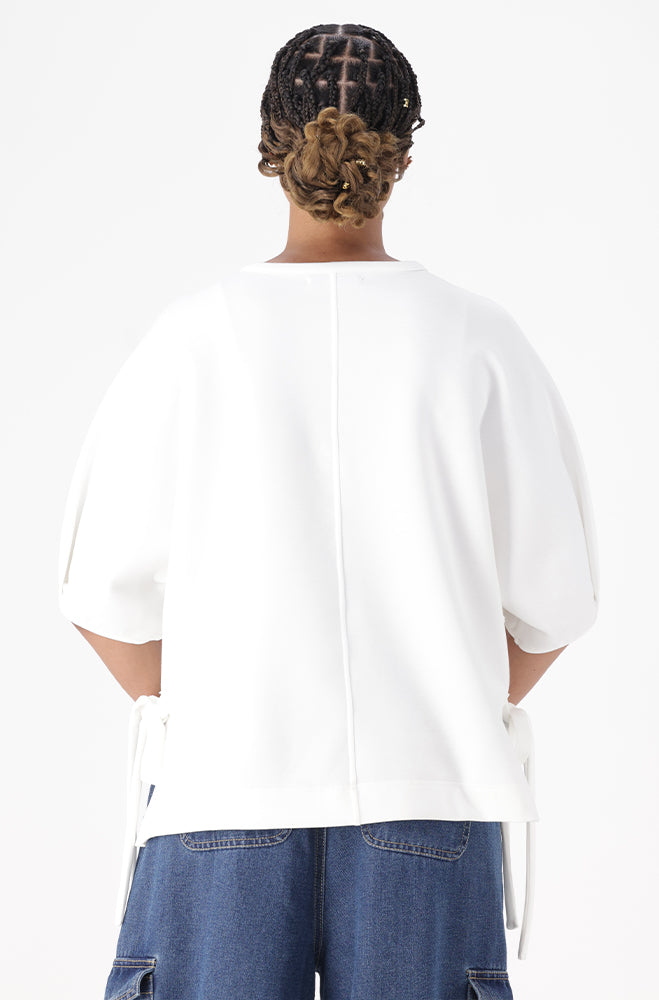 ANNA SIDE TIE DETAIL TSHIRT