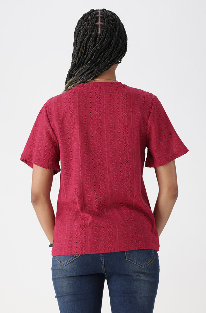 Ladies | Channel Textured Top T-shirts