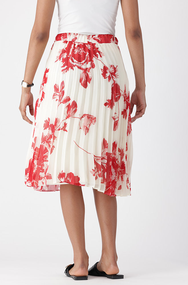Ladies | Iris Floral Pleated Skirt Skirts