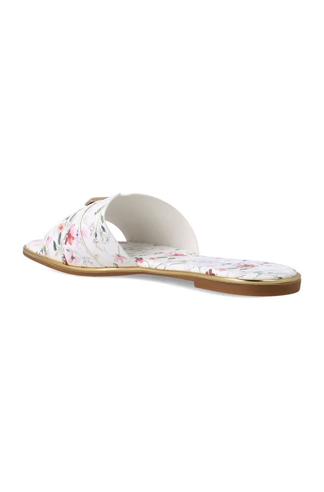Carmelita floral printed upper detail sandal