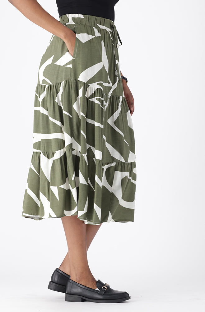 CAELIA TIERED SKIRT