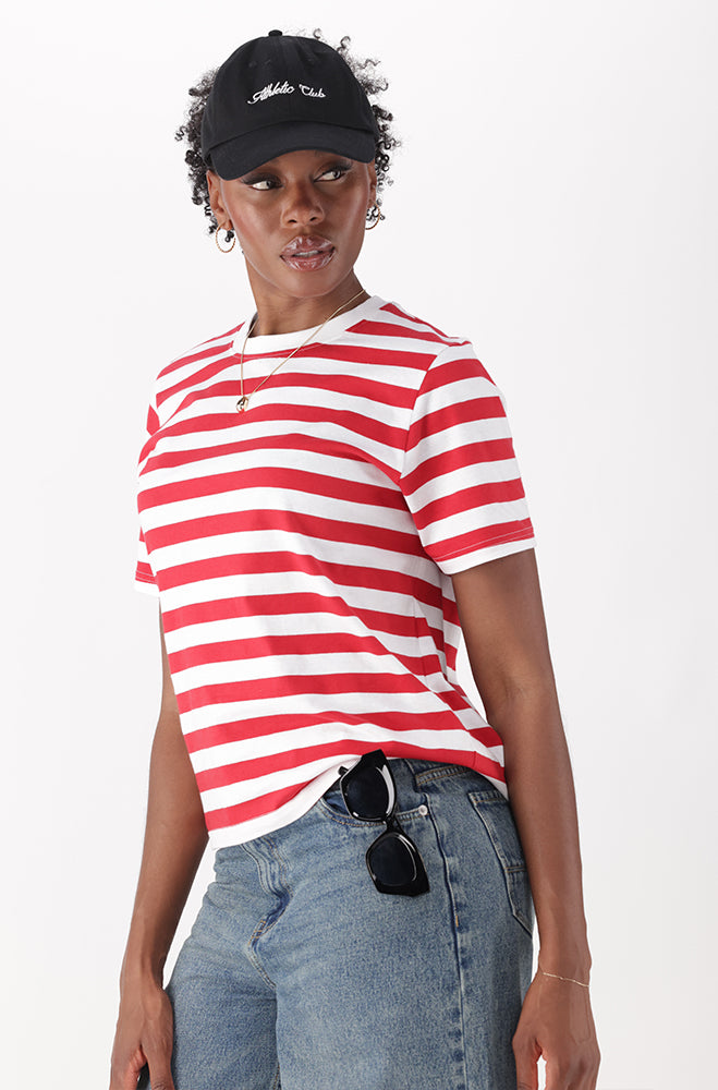 CORRIE BOXY FIT STRIPE TEE