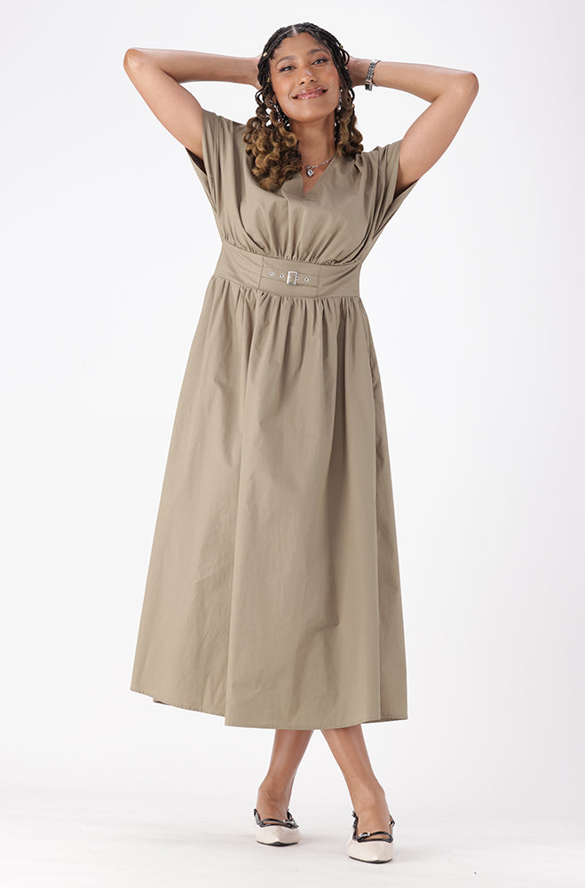 UMA BUCKLE DETAIL DRESS