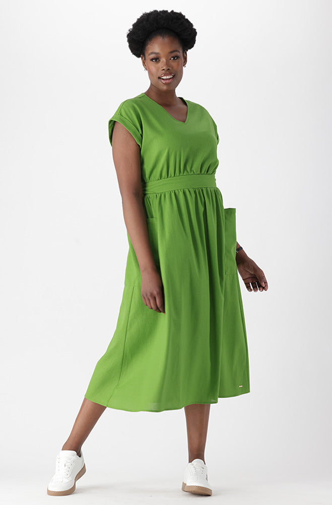 Ladies | Adeline Belted Linen Blend Dress Dresses