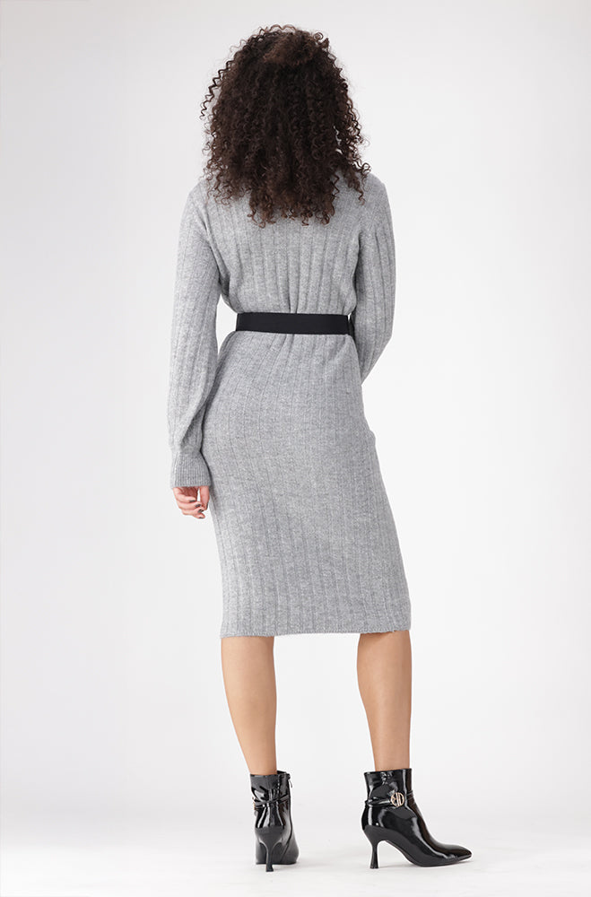 CELESTE RIB KNITWEAR DRESS
