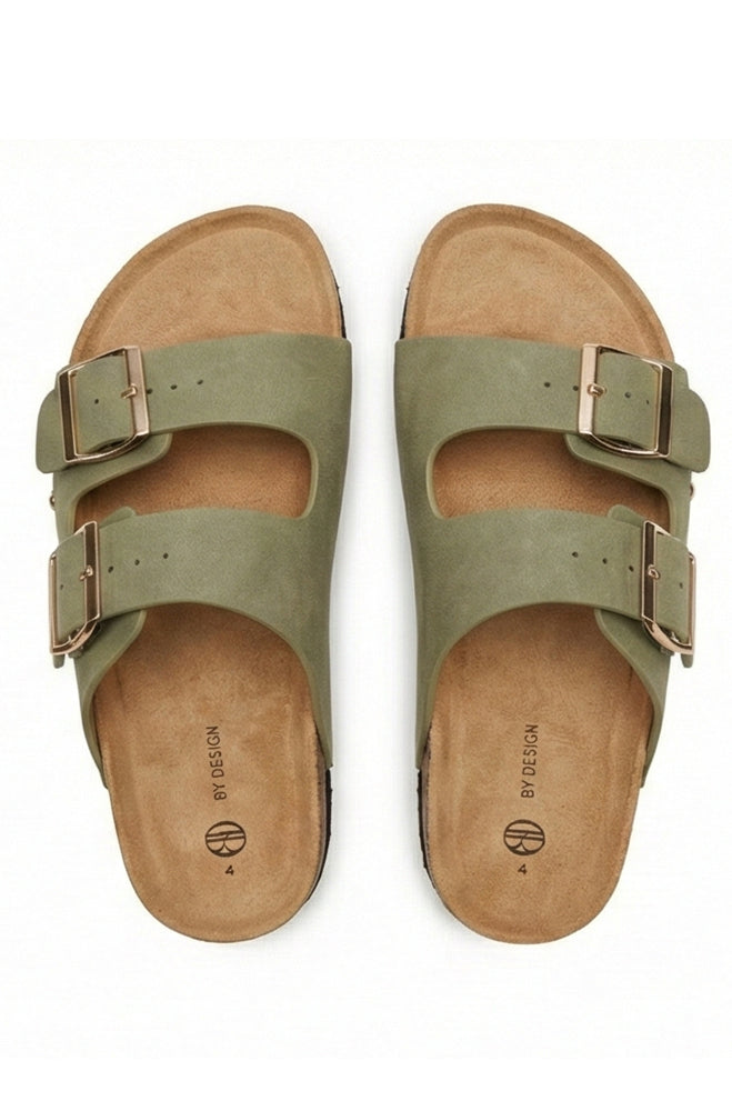 Robyn PU Double buckle platform