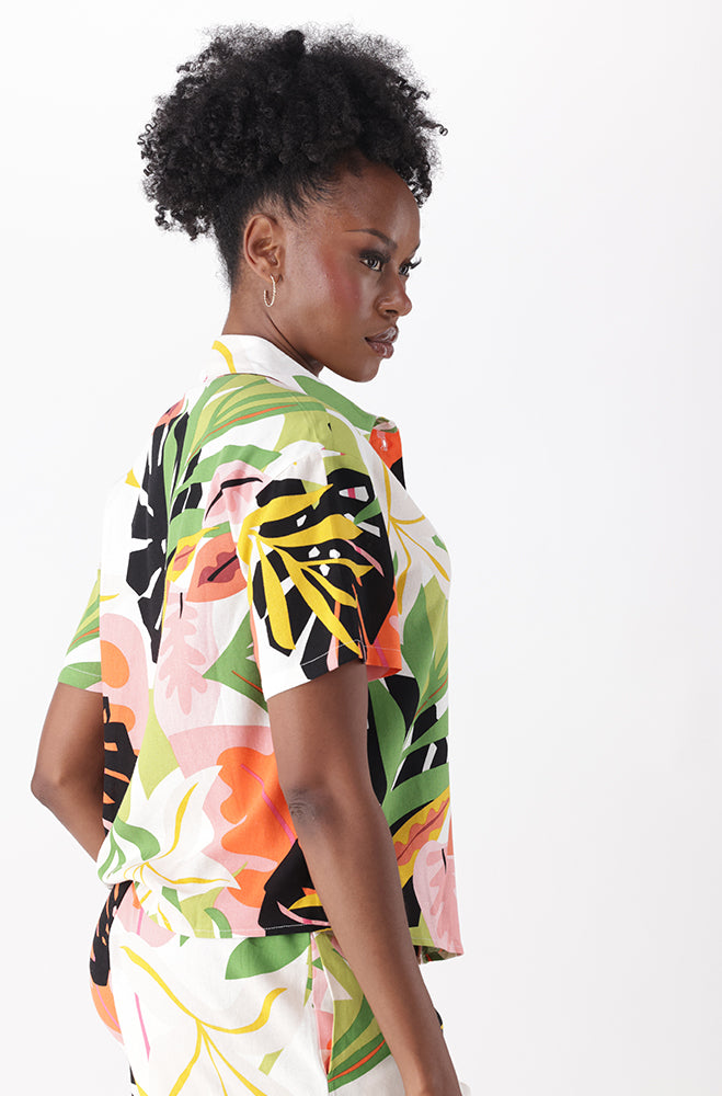 RYLAN BOXY PRINTED SHIRT
