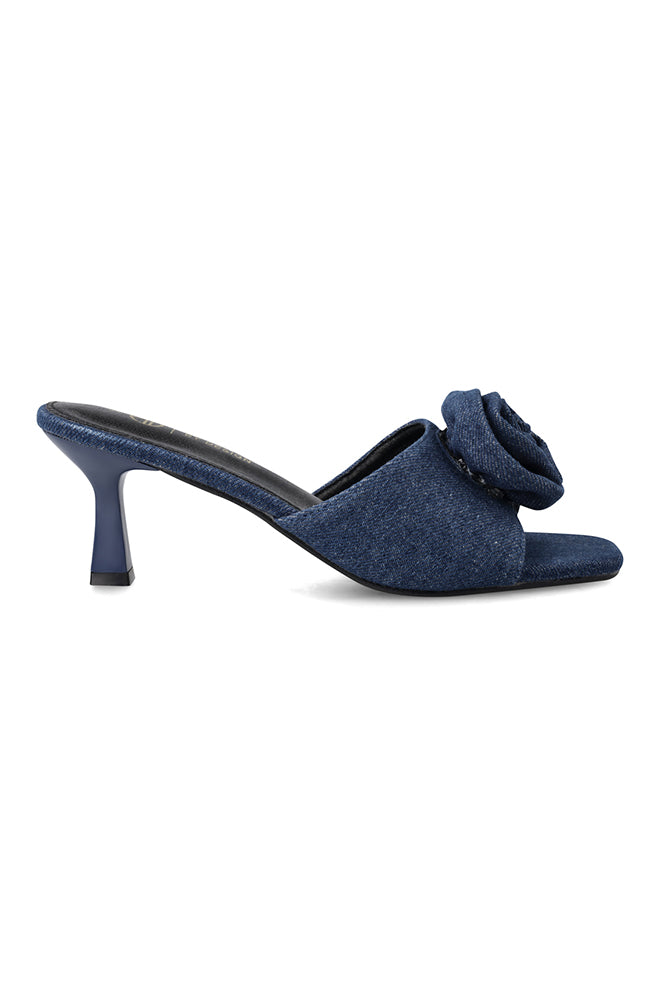 Footwear | Roslyn Denim Kitten Heel Heels