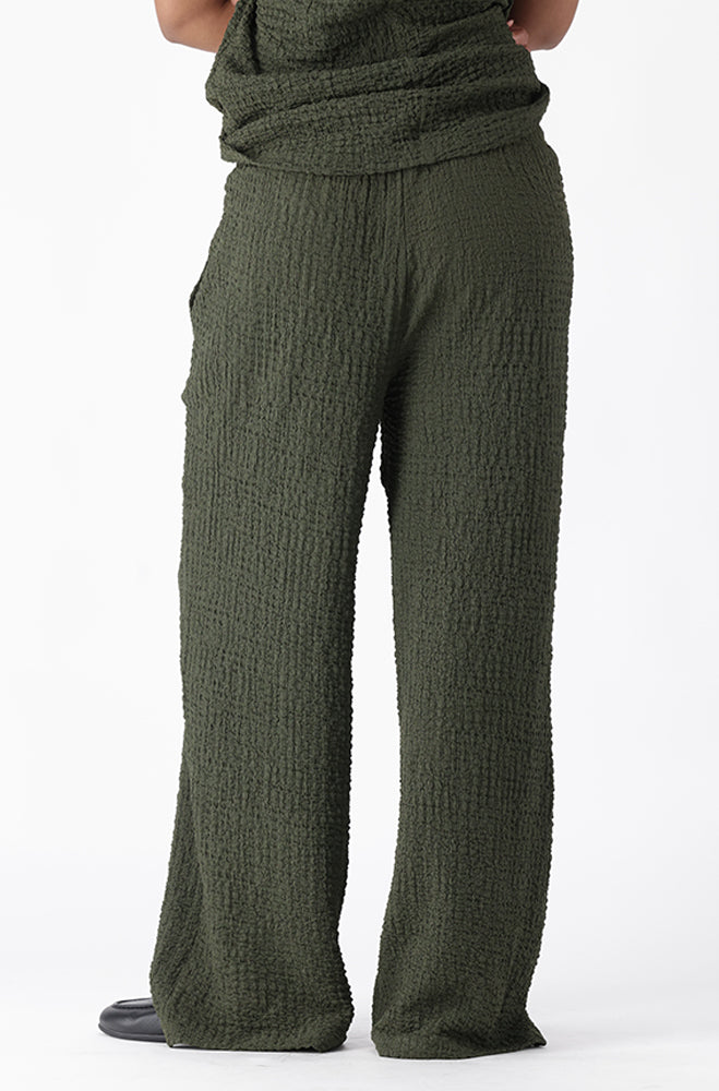 ERIN TEXTURED WIDE LEG PANTS