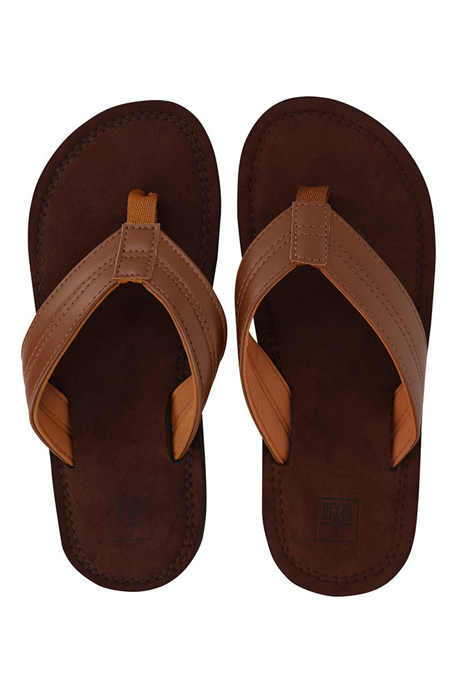 Burnished wide slop sandal