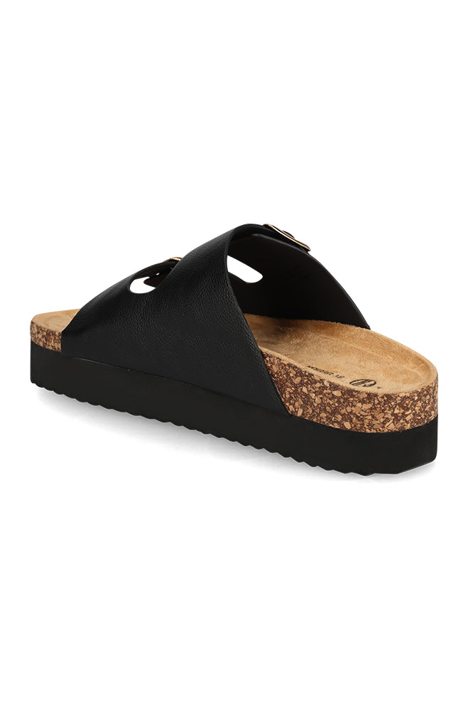 Harper Pebble PU upper platform sandal