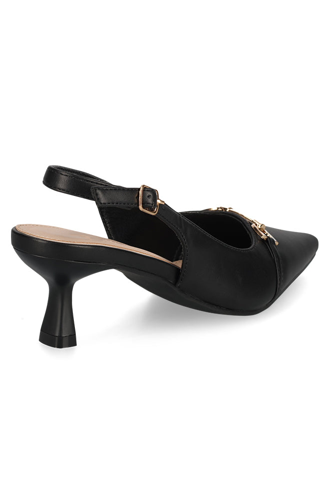 Slingback heel