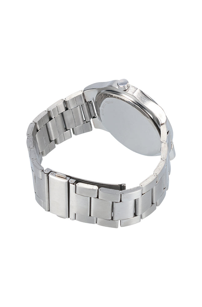 JAKE STEEL LINK WATCH - SILVER