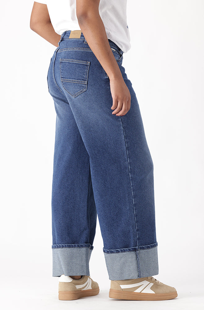 LUNA DENIM HIGH RISE WIDE LEG