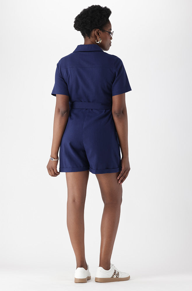 Ladies | Jada Linen Blend Boiler Suit One-pieces