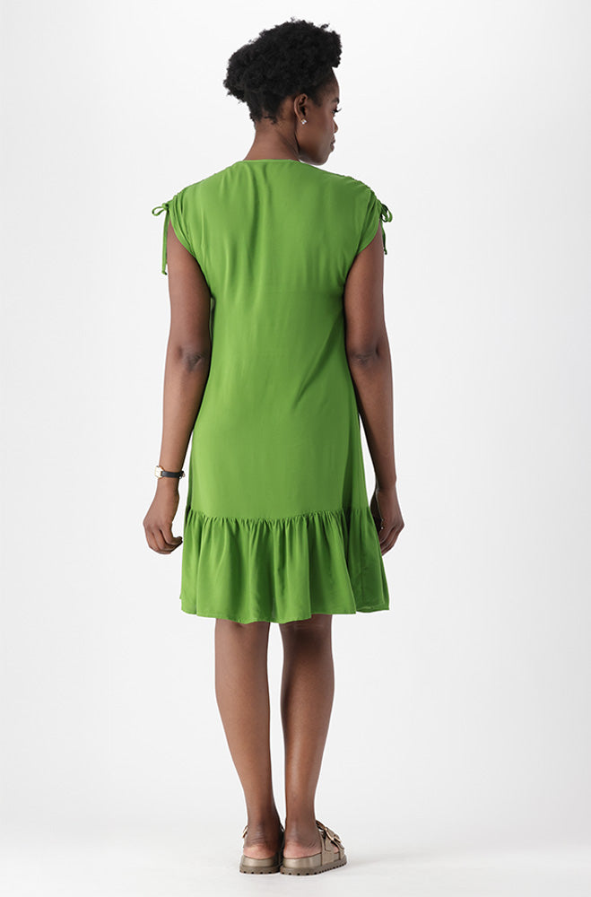 Ladies | Nicole Shoulder Tie Tiered Dress Dresses