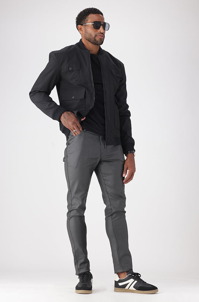 Dwiet Slim Fit Coated Denim