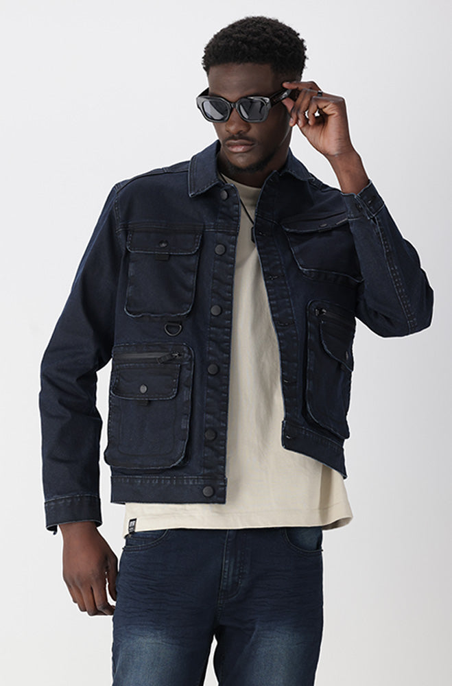 Mens | Carlton Denim Jacket _ 164238 Dark Wash Trucker Jackets