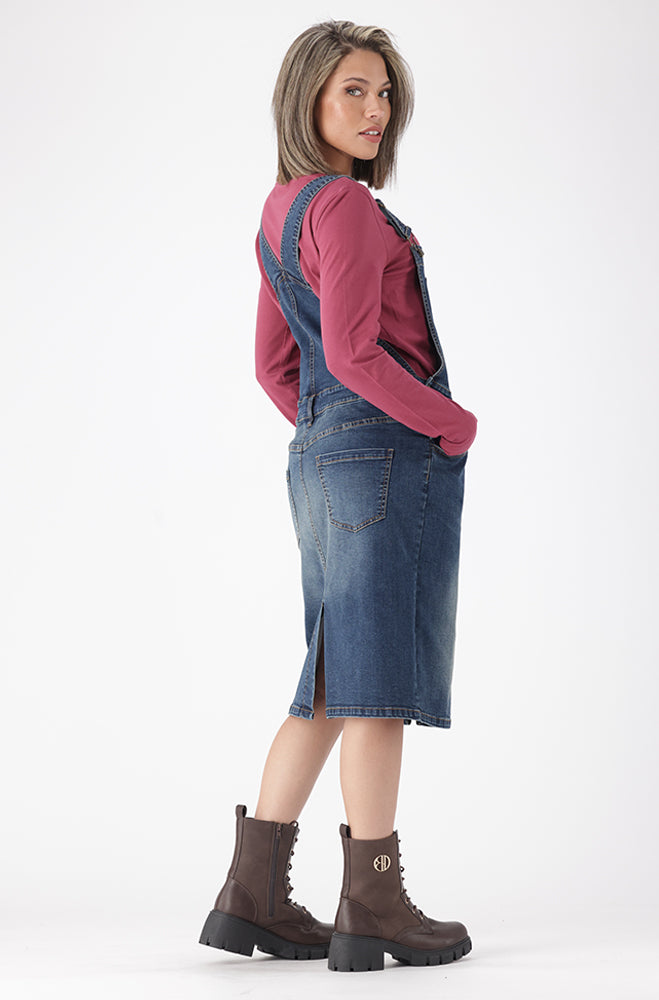 AMARI DUNGAREE DRESS