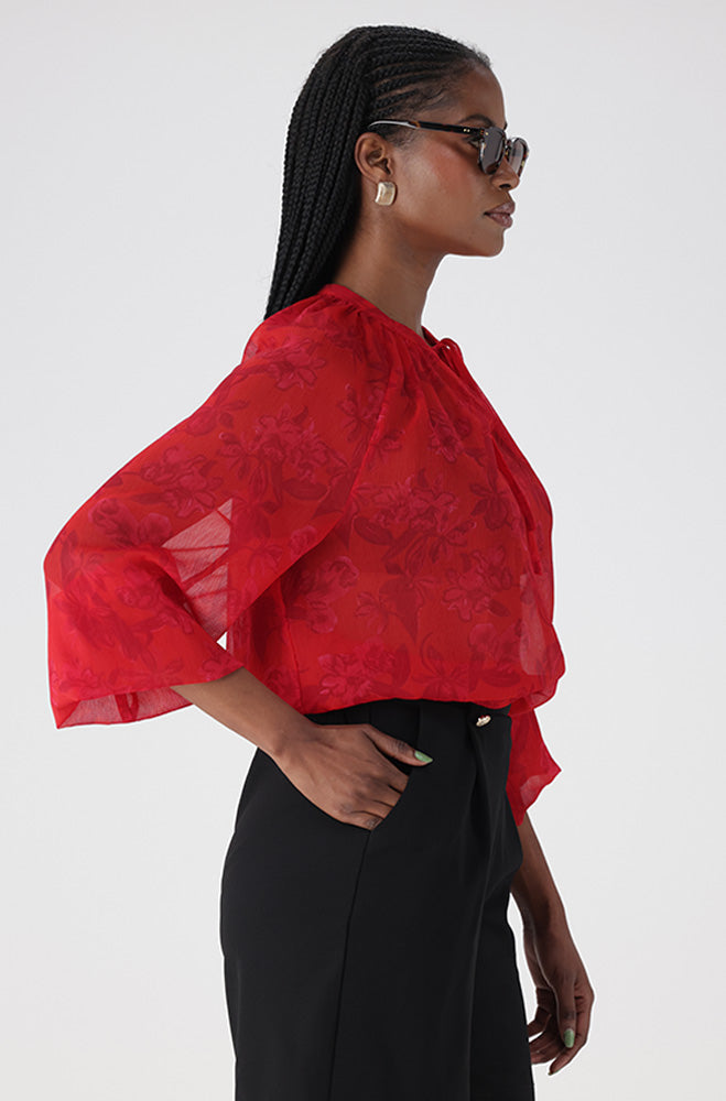 ELLE PRINTED BLOUSE