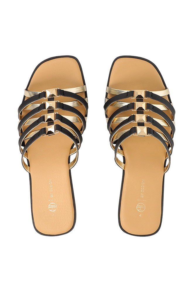 Christina cross over two tone sandal