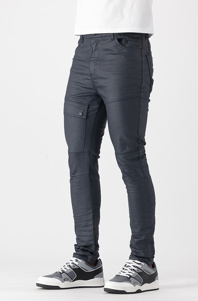 Mens | Zenvia Coated Tapered Fit Denim Jeans