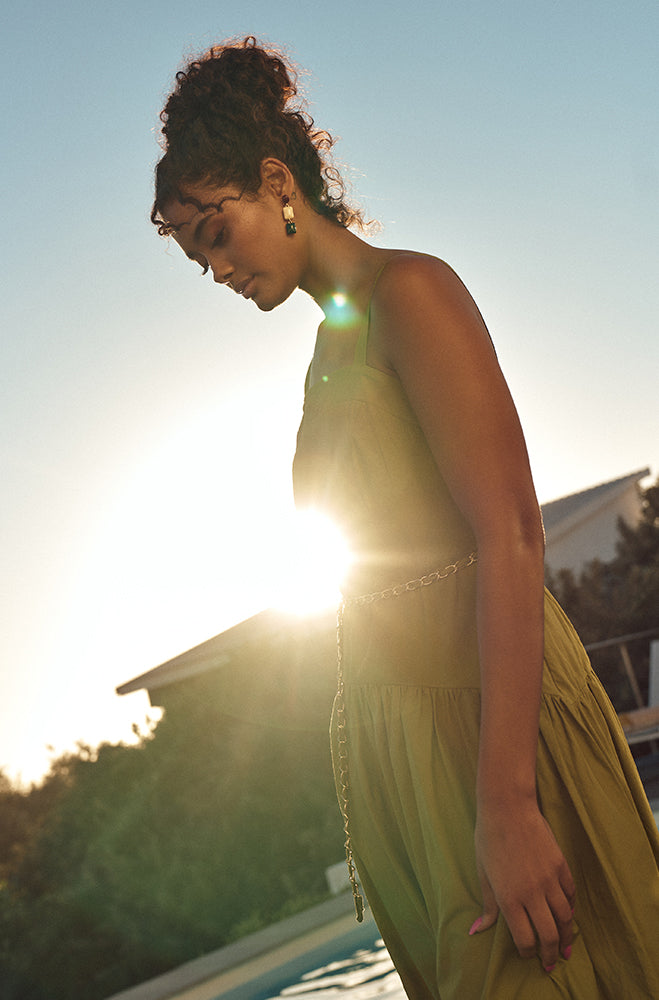 CARLINE STRAPPY CHAIN DRESS