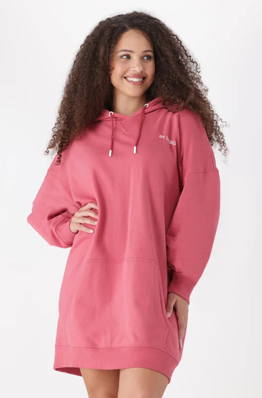Dunns Clothing | Ladies Alora Oversized Fleece Hoodie _ 137931 Pink