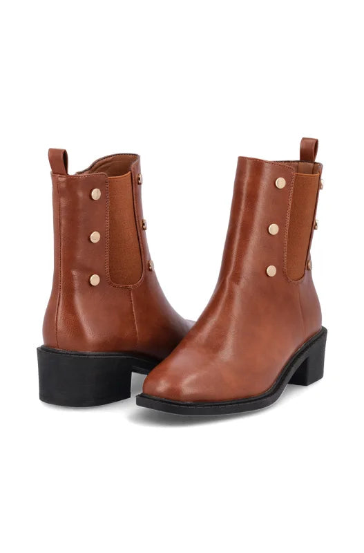 Dunns Clothing | Footwear Cara Ankle Boot _ 148122 Tan