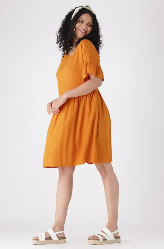 Dunns Clothing | Ladies Carla Dress _ 144245 Orange