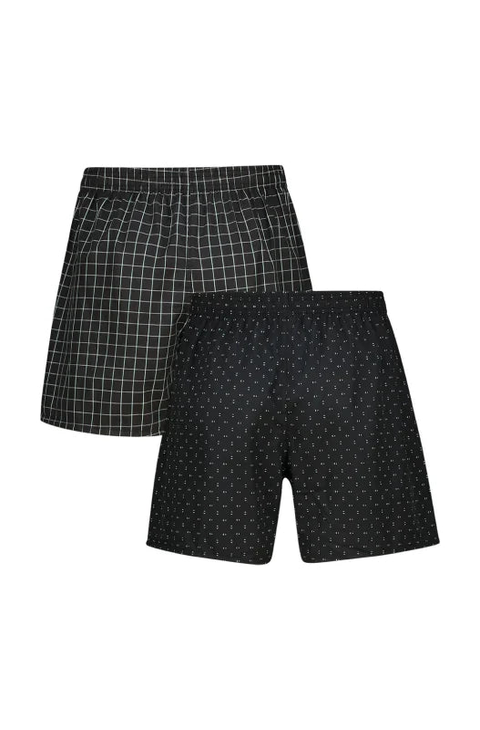 Dunns Clothing | Underwear | Chevy Woven Boxers - 2 Pack _ 146434 Black