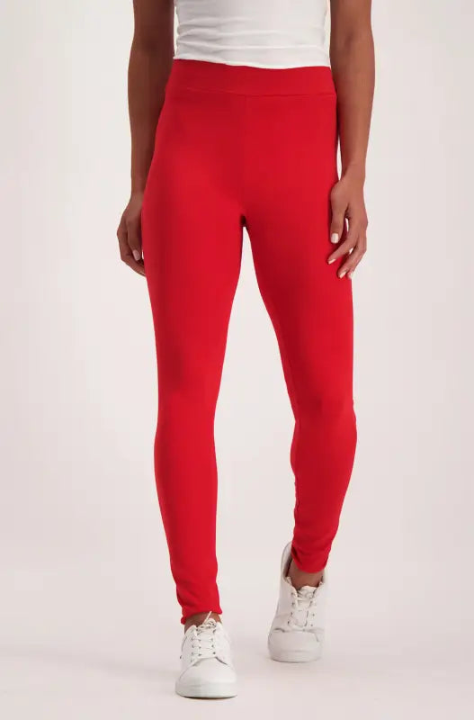 Dunns Clothing, Courtney Branded Leggings _ 141083 _ Red