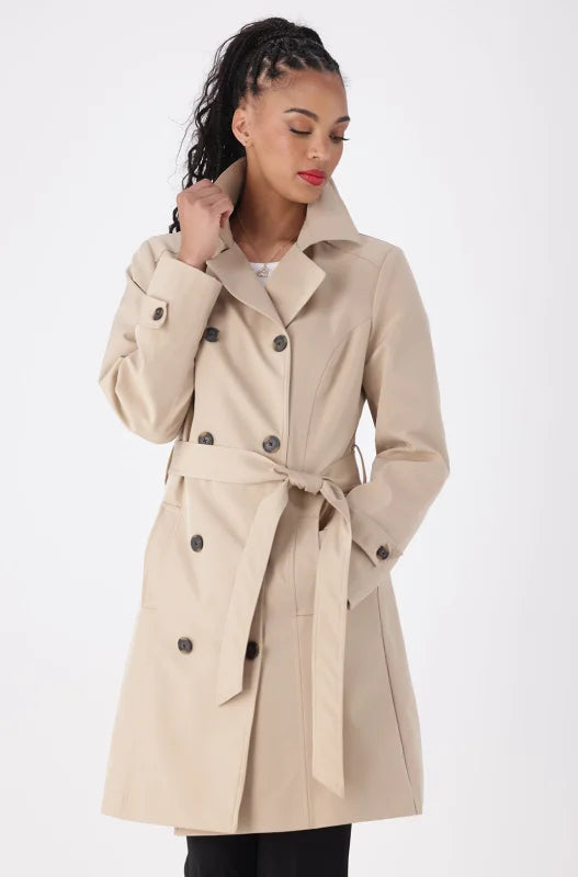 Dunns Clothing | Ladies | Eloise Trench Coat _ 144935 Stone