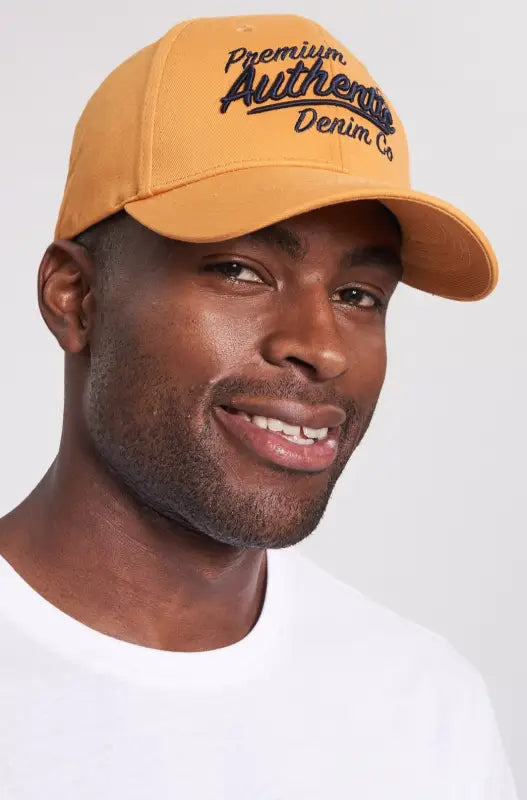 Dunns Clothing Glendale Peak Cap 118595 Mustard R119