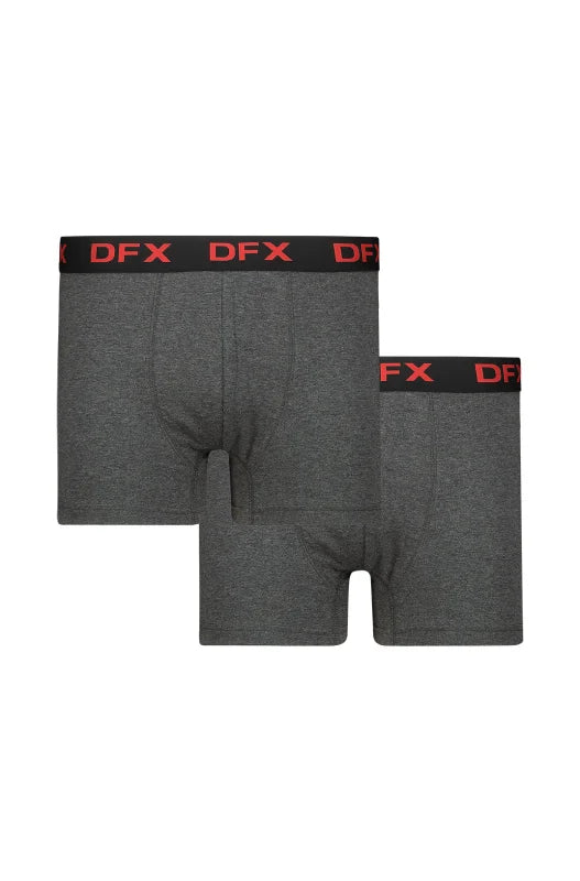 Dunns Clothing | Underwear | Jovian Knit Trunks - 2 Pack _ 146758 Charcoal Mel