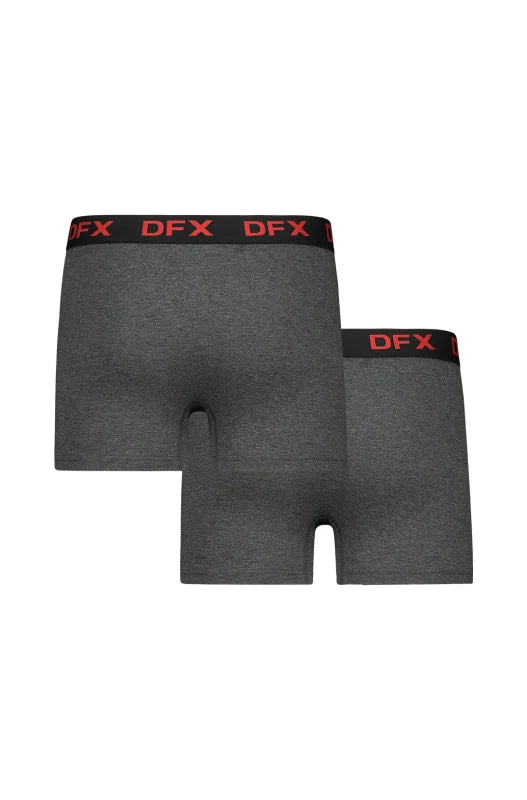 Dunns Clothing | Underwear | Jovian Knit Trunks - 2 Pack _ 146758 Charcoal Mel