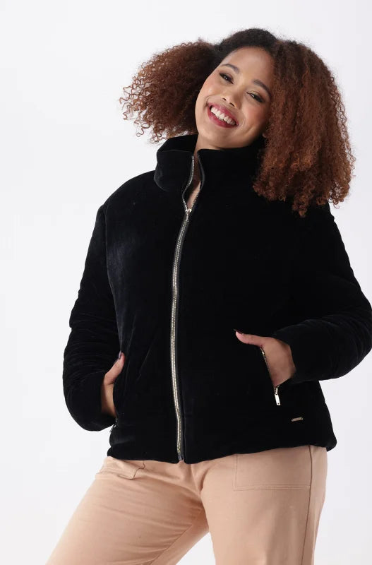 Dunns Clothing | Ladies | Kiara Puffer Jacket _ 144971 Black