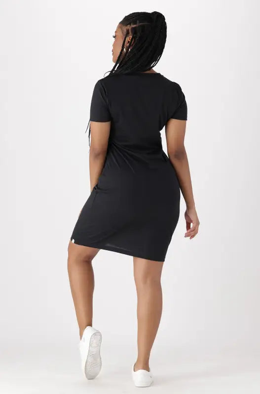Dunns Clothing | Ladies | Lisa Bodycon Tee Dress _ 142363 Black
