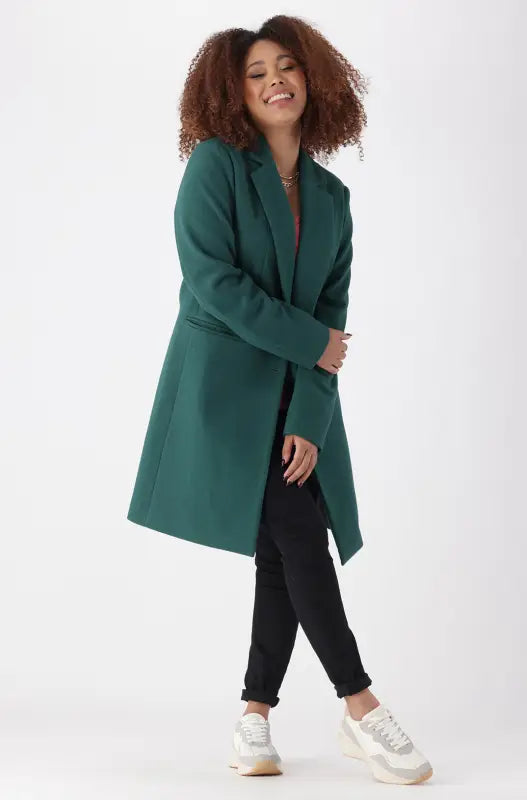 Dunns Clothing | Ladies | LISA MELTON COAT _ 145285 Green