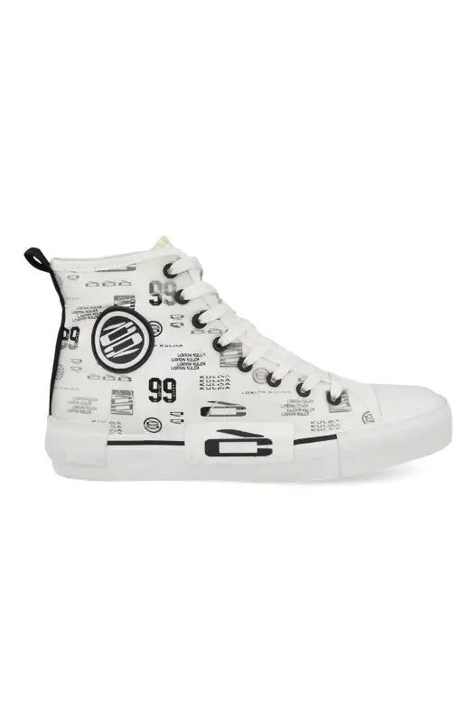 Dunns Clothing Loxion Kulca Hi Top 137896 White R559