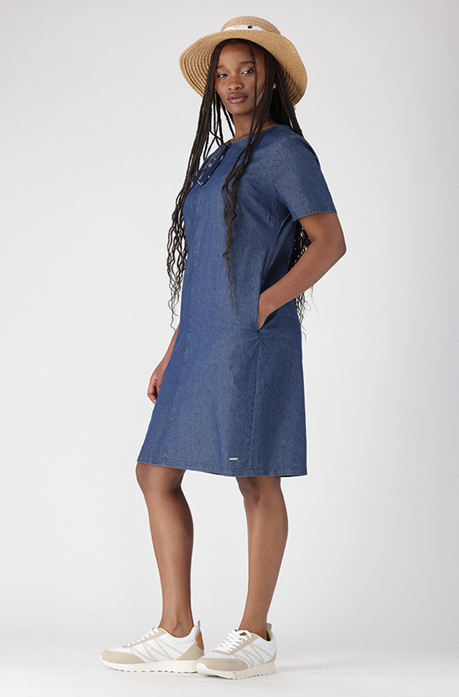 NATALIE CHAMBRAY DRESS